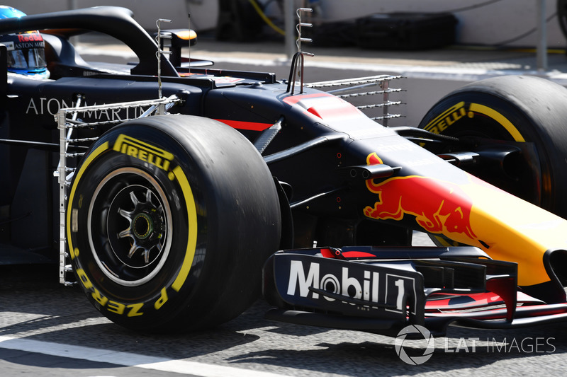 Матрица с аэродинамическими датчиками на Red Bull RB14