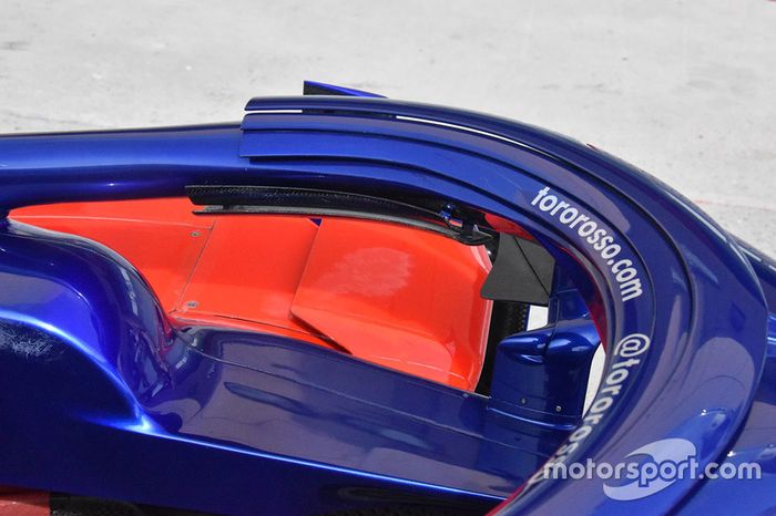 Scuderia Toro Rosso STR13 detalle del halo