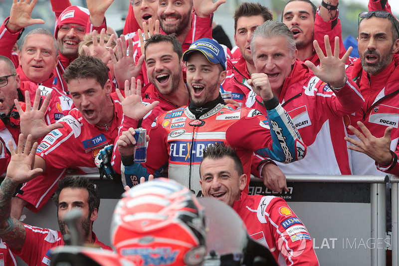 Le vainqueur Andrea Dovizioso, Ducati Team