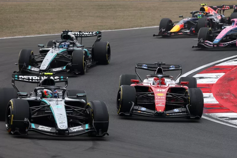 Charles Leclerc, Ferrari; Andrea Kimi Antonelli, Mercedes