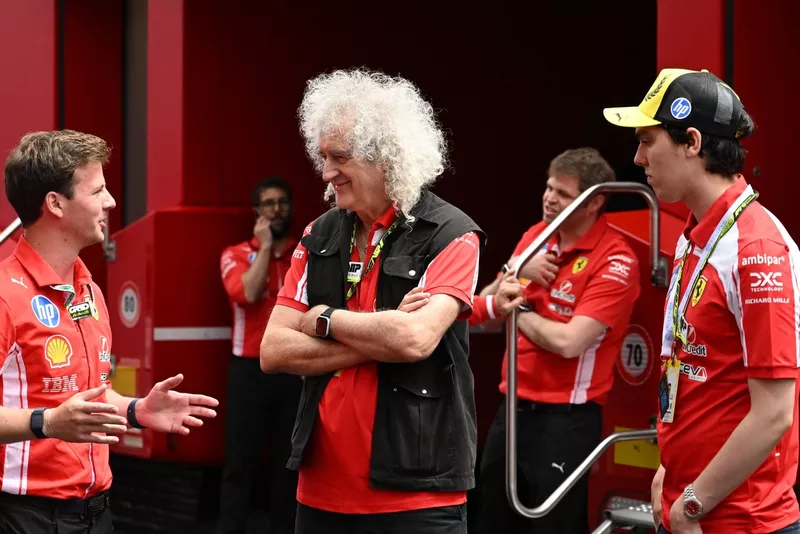 Sir Brian May, Ferrari garage