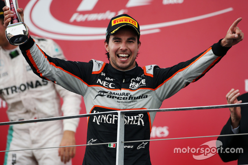 Sergio Pérez, Sahara Force India F1 celebra