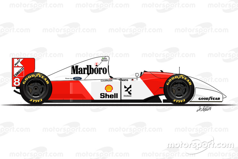 McLaren MP4-8 conducido por Ayrton Senna