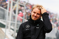 Nico Rosberg, Mercedes AMG F1 nella sfilata dei piloti