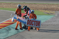 Chute d'Alex Lowes, Tech 3 Yamaha