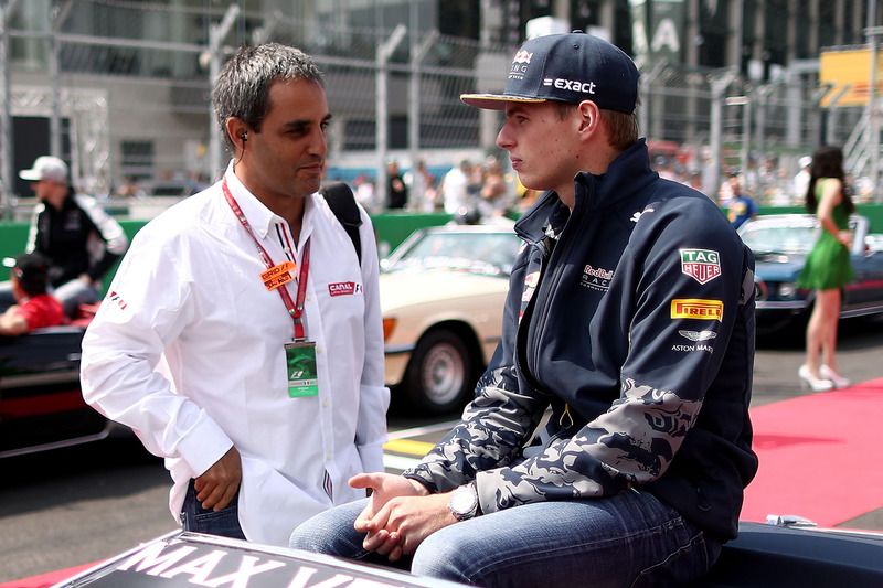 Max Verstappen, Red Bull Racing con Juan Pablo Montoya