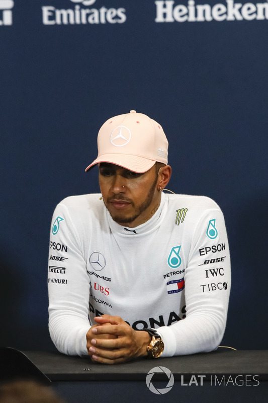 Lewis Hamilton, Mercedes-AMG F1 nella conferenza stampa
