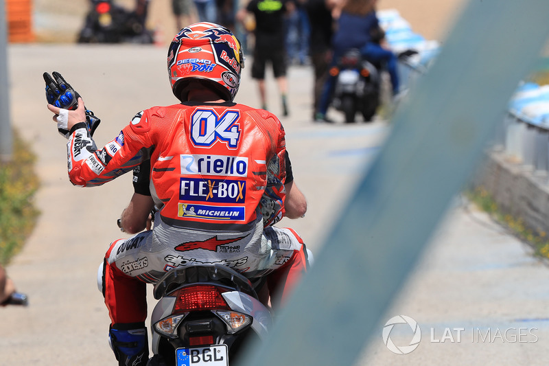 Андреа Довіціозо, Ducati Team, після аварії