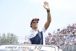 Lance Stroll, Williams, tijdens de rijdersparade