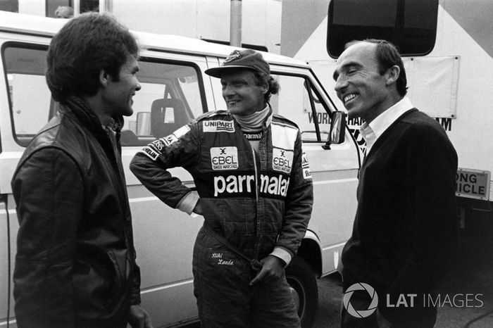 Peter Windsor, Niki Lauda, McLaren and Frank Williams, Williams