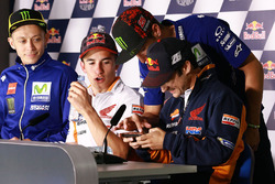 Valentino Rossi, Yamaha Factory Racing, Marc Márquez, Repsol Honda Team, Maverick Viñales, Yamaha Factory Racing, Dani Pedrosa, Repsol Honda Team