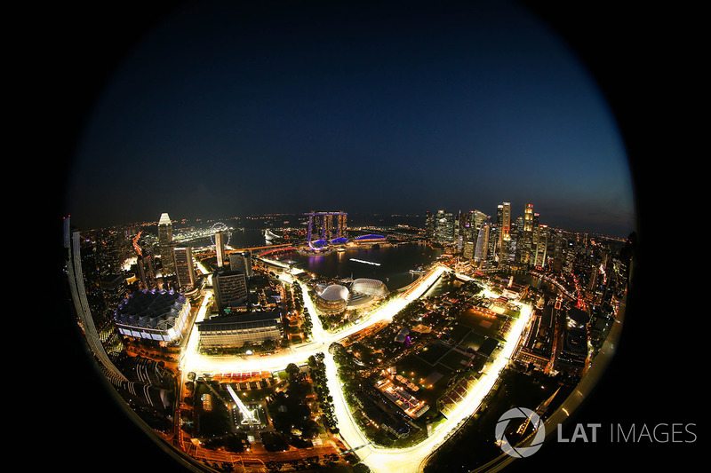 Aerial view from the 66th floor of the Swissotel