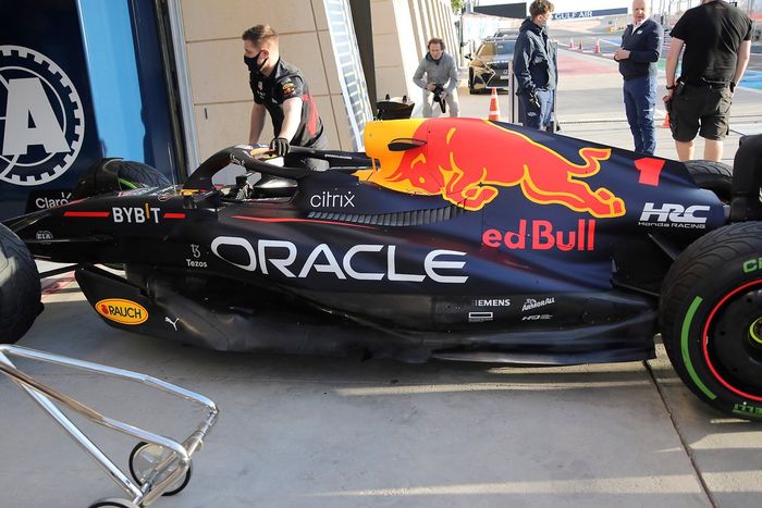 Detalle lateral del Red Bull Racing RB18