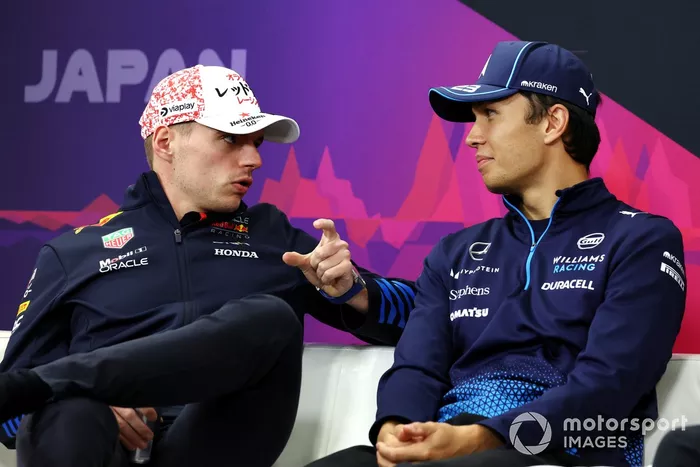 Conférence de presse, Max Verstappen, Red Bull Racing, Alex Albon, Williams Racing 