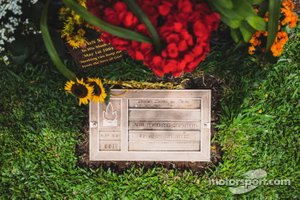 La lapide di Ayrton Senna
