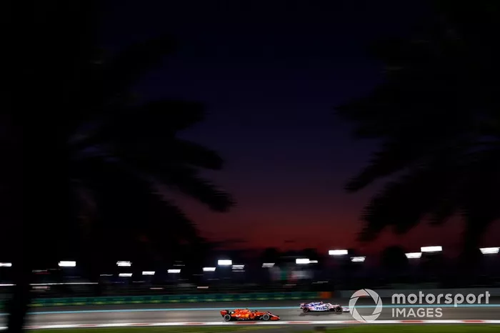 Lance Stroll, Racing Point RP19, Charles Leclerc, Ferrari SF90