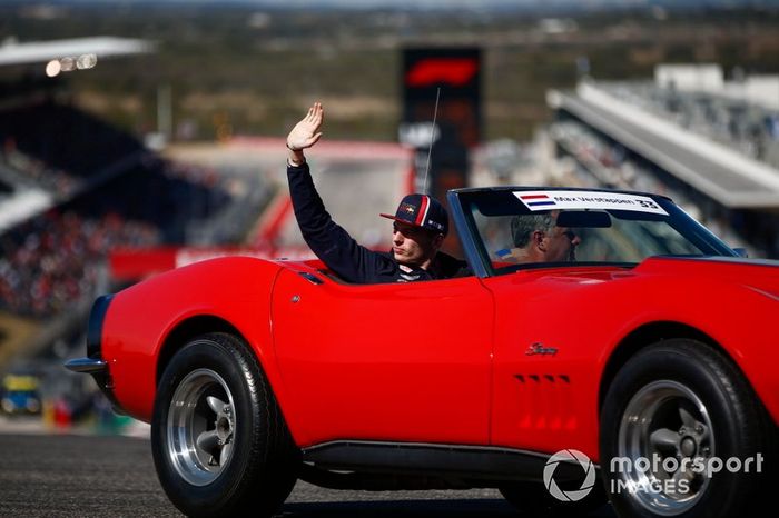 Max Verstappen, Red Bull Racing, en el desfile de pilotos