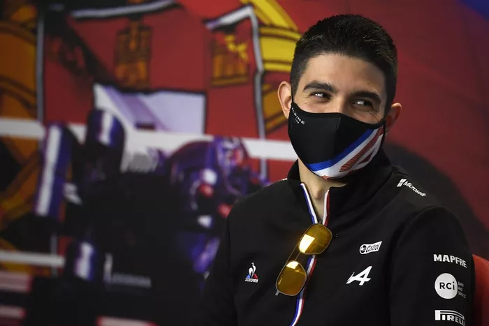 Esteban Ocon, Alpine F1 en la conferencia de prensa