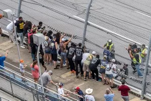Darrell Wallace Jr., Richard Petty Motorsports with fans