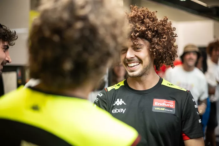 Special helmet of Marco Bezzecchi, VR46 Racing Team 
