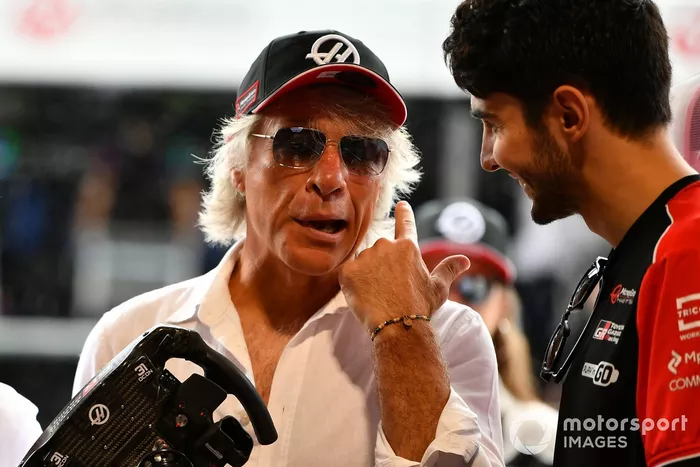 Esteban Ocon, Haas F1 Team with Jon Bon Jovi 