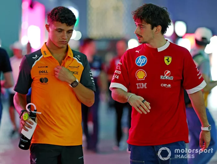 Charles Leclerc, Ferrari, Lando Norris, McLaren