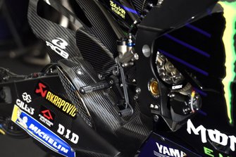 Le frein arrière de la moto de Valentino Rossi, Yamaha Factory Racing