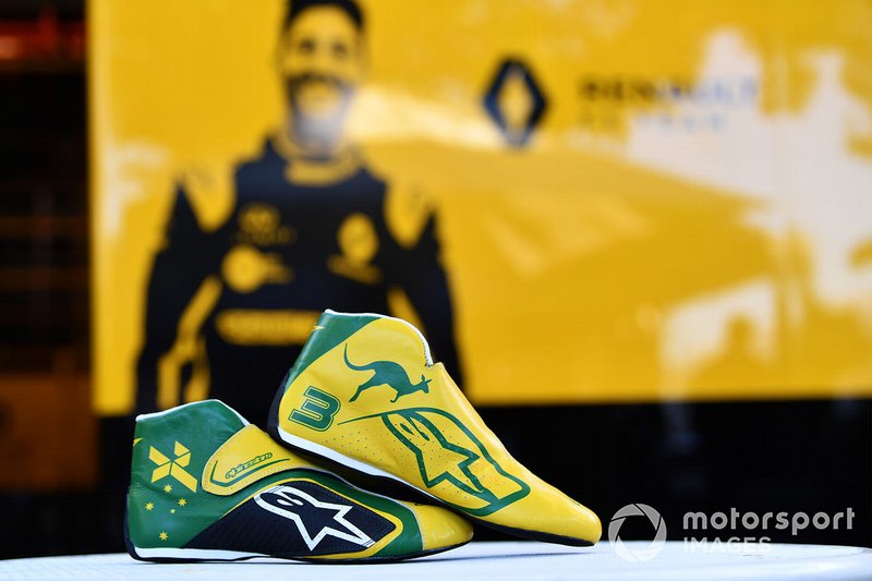 Les chaussures de Daniel Ricciardo (Renault F1 Team)
