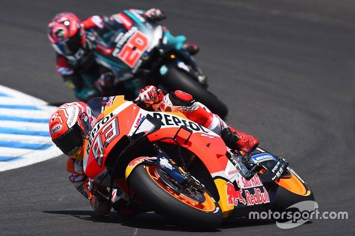 Marc Marquez, Repsol Honda Team, Fabio Quartararo, Petronas Yamaha SRT
