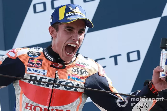 Podium : Marc Marquez, vainqueur de la course, Repsol Honda Team
