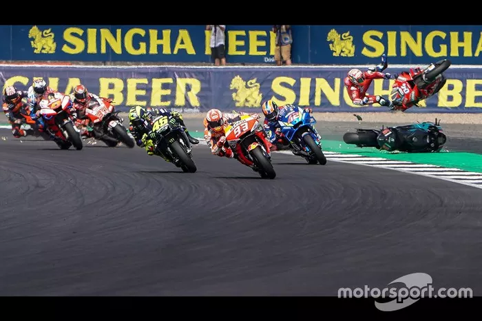 Accidente de Andrea Dovizioso, Ducati Team 