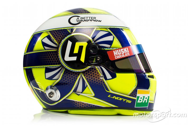 Helmet of Lando Norris, McLaren