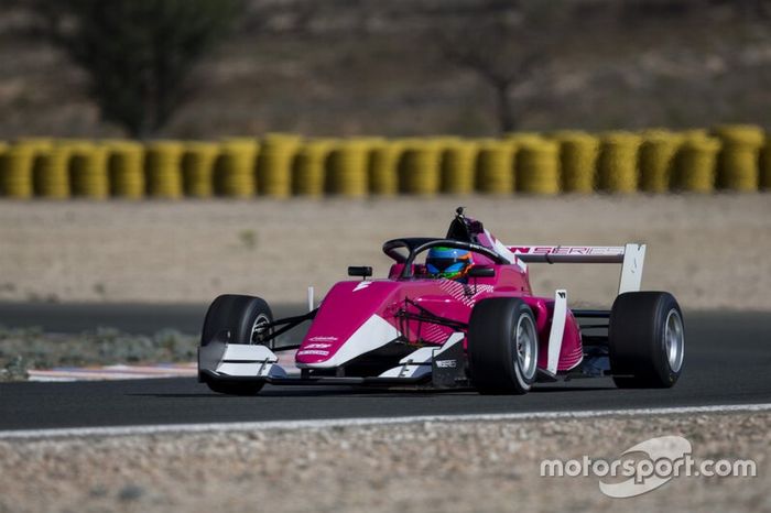 Track action in the WSeries Tatuus F3 T-318 car