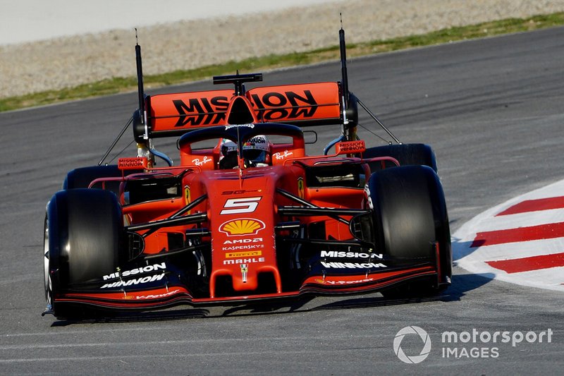 Себастьян Феттель, Ferrari SF90 з аеросенсорами на задньому антикрилі