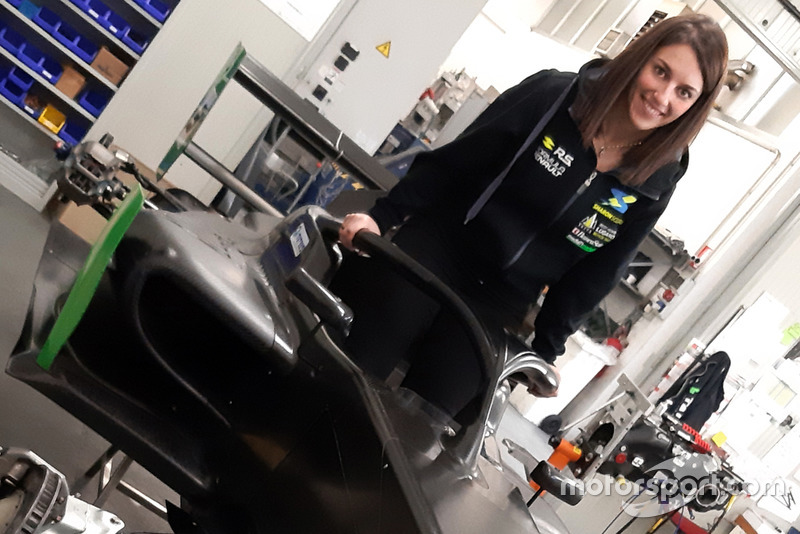 Sharon Scolari dans le cockpit de la Formule Régionale