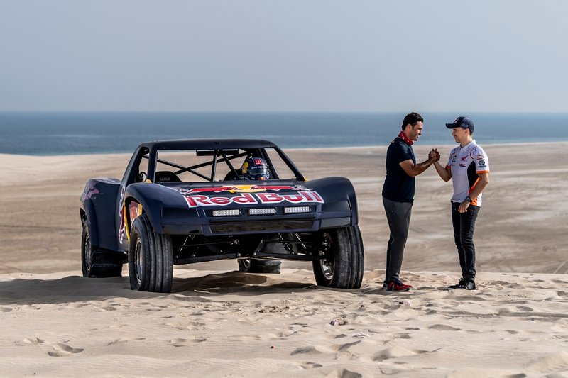 Nasser Al Attiyah en Jorge Lorenzo