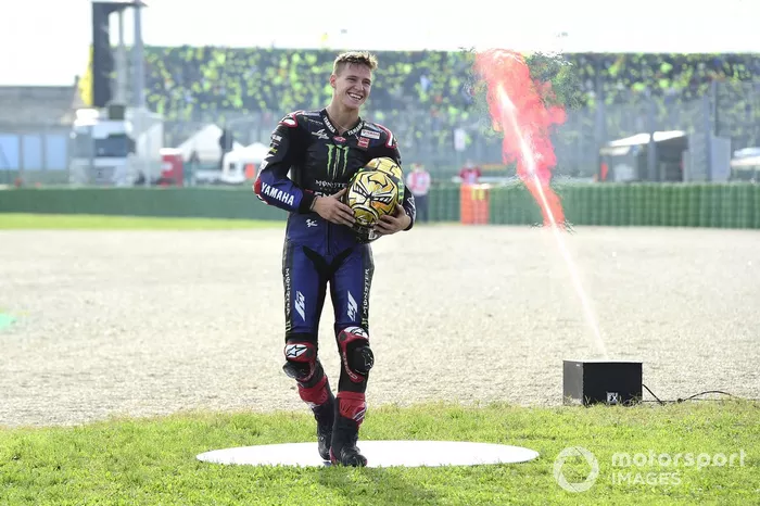 Le Champion du monde Fabio Quartararo, Yamaha Factory Racing fête son titre