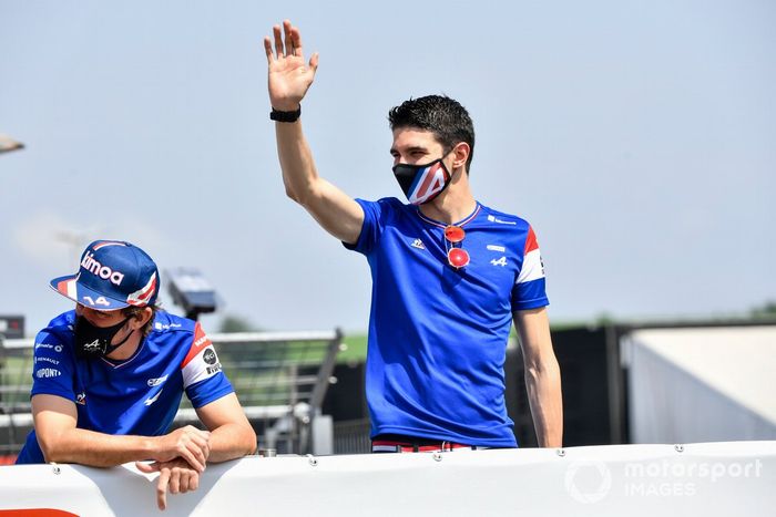 Fernando Alonso, Alpine F1, Esteban Ocon, Alpine F1 en el desfile de pilotos