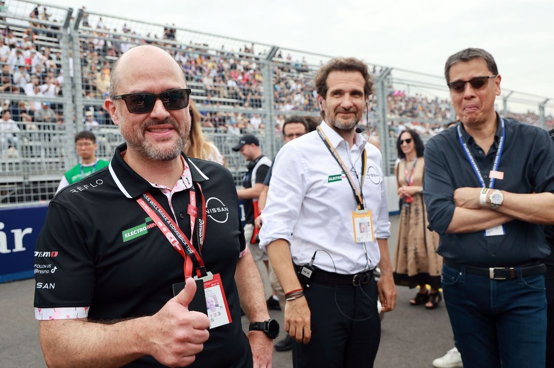 Ivan Espinosa, Consejero Delegado de Nissan, Tommaso Volpe, Director General y Team Principal del equipo Nissan de Fórmula E