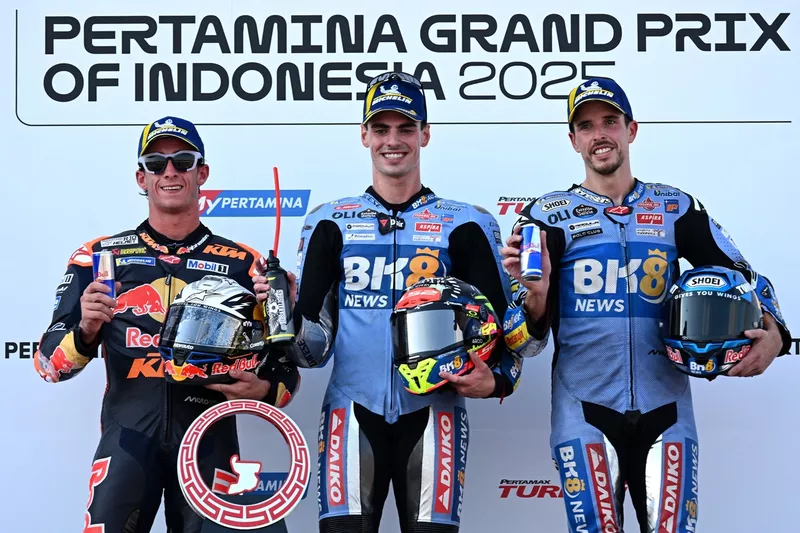 Pedro Acosta, Red Bull KTM Factory Racing, Fermin Aldeguer, Gresini Racing, Alex Marquez, Gresini Racing