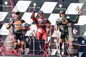 Brad Binder, Red Bull KTM Factory Racing, Francesco Bagnaia, Ducati Team, Marco Bezzecchi, VR46 Racing Team