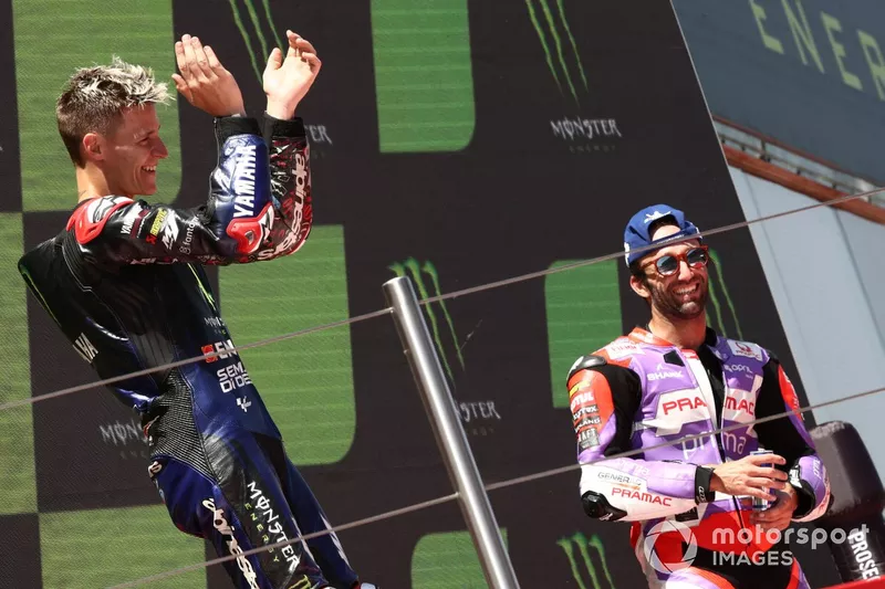 Fabio Quartararo et Johann Zarco sur le podium