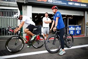 Mick Schumacher, Haas F1 Team on bike