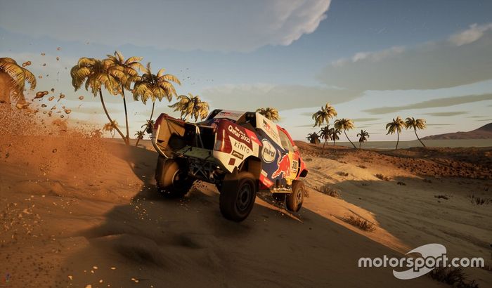 Imagen de la versión Pre-Alpha del nuevo videojuego del Dakar