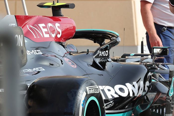 Detalle de la refrigeración del Mercedes W12