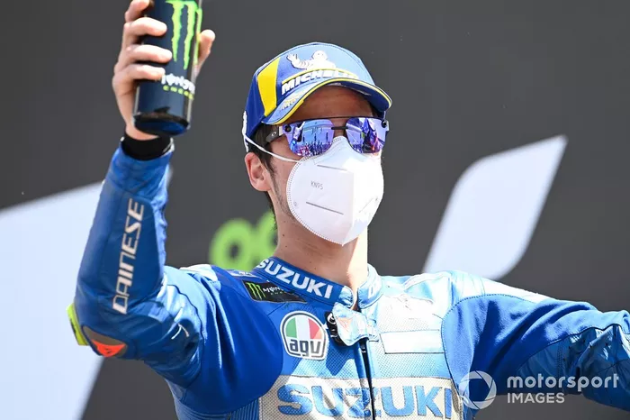 Podio: tercer lugar Joan Mir, Team Suzuki MotoGP