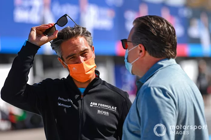 Jamie Reigle, CEO of Formula E, Zak Brown, McLaren