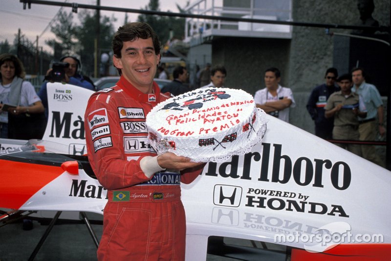 Ayrton Senna, McLaren fête son 100e Grand Prix