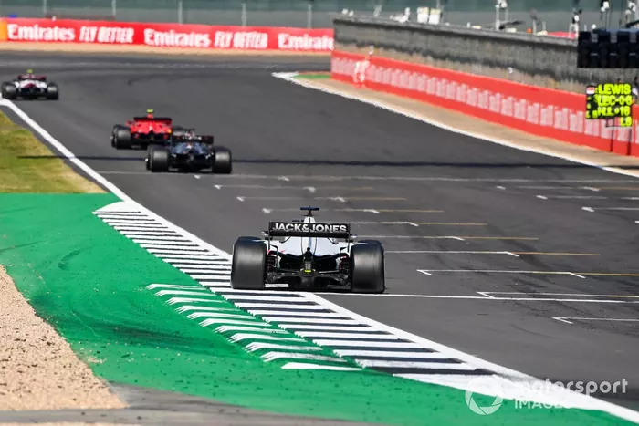 Charles Leclerc, Ferrari SF1000, Lewis Hamilton, Mercedes F1 W11, Romain Grosjean, Haas VF-20