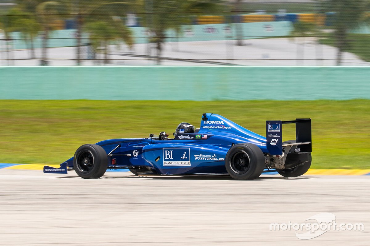 Emerson Fittipaldi Jr. testing a Formula 4 car